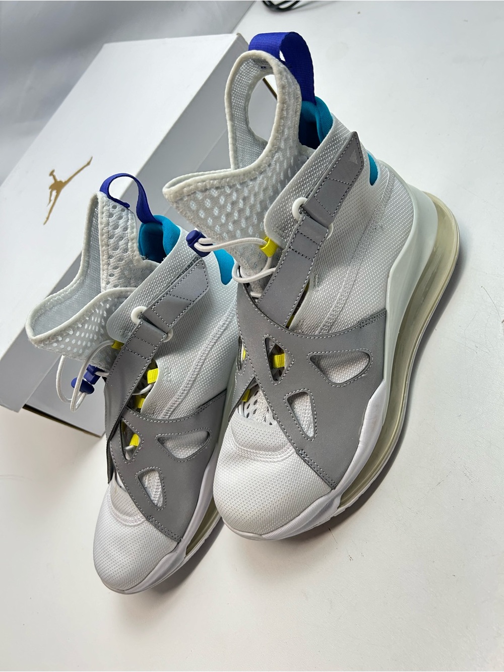 Nike Air Jordan Latitude 720 - White / Aqua / Concord - Size 8 US - Picture 6 of 11